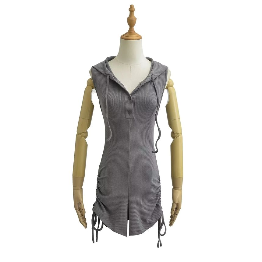 Opuscule - Mouwloos uitgesneden effen romper