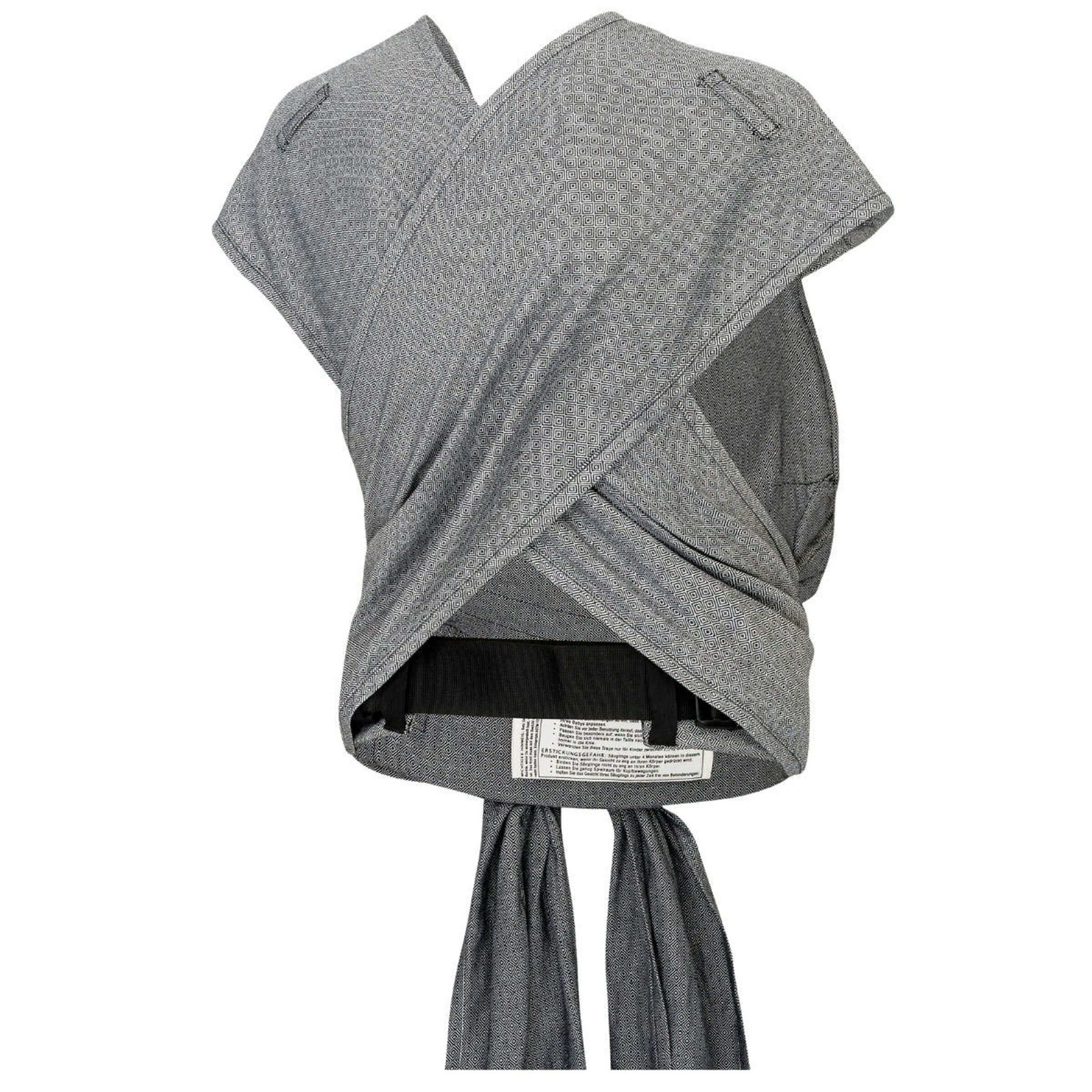 HOPPEDIZ® Babytrage Hop-Tye Advanced London grau-weiß