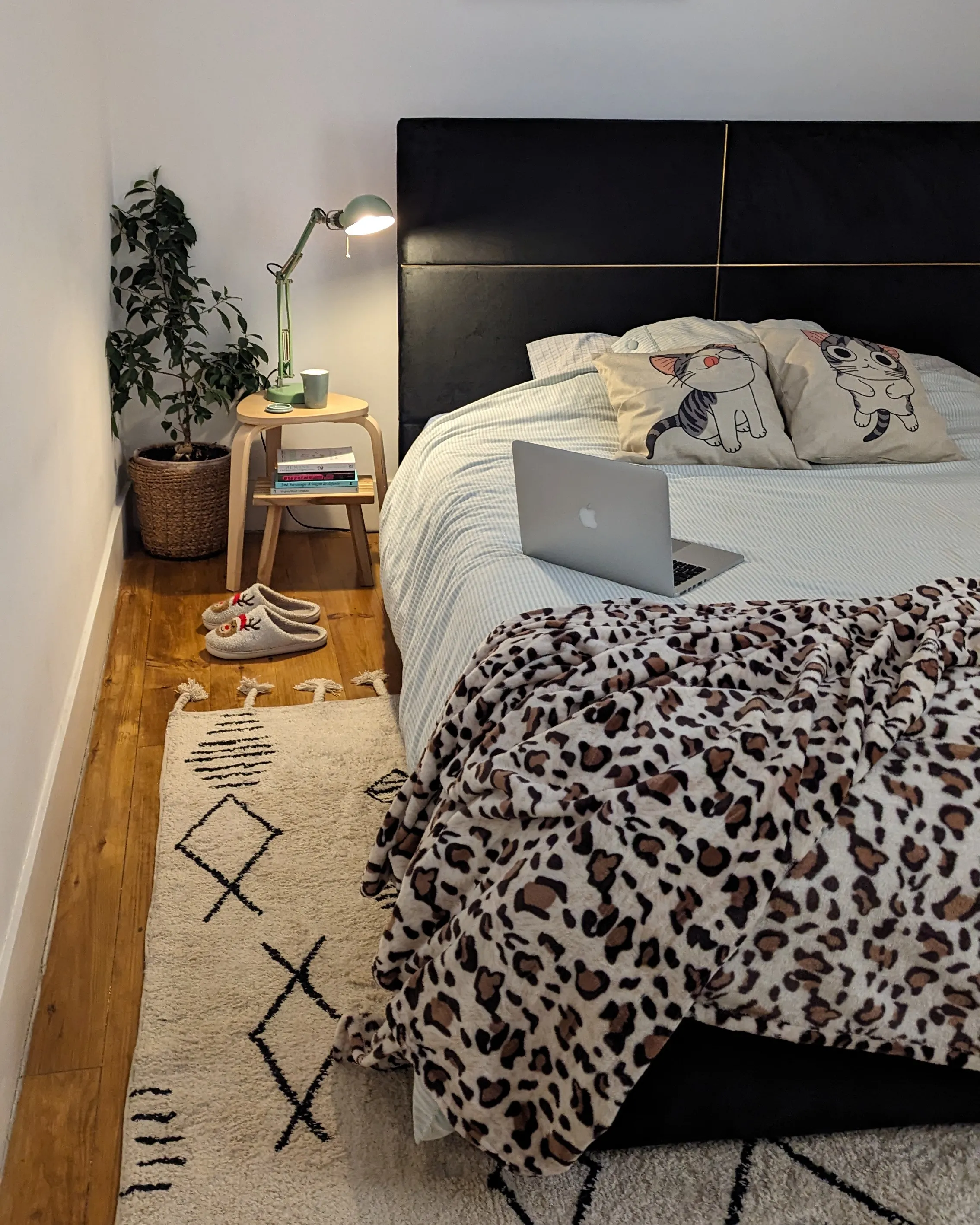 Vloerkleed KEBIR Gebroken wit 160 x 230 cm Katoen