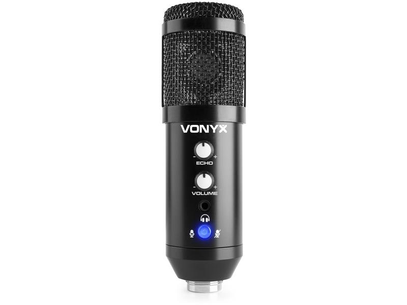 Vonyx Kondensatormikrofon CM320B USB-Mikrofon mit Tischstativ