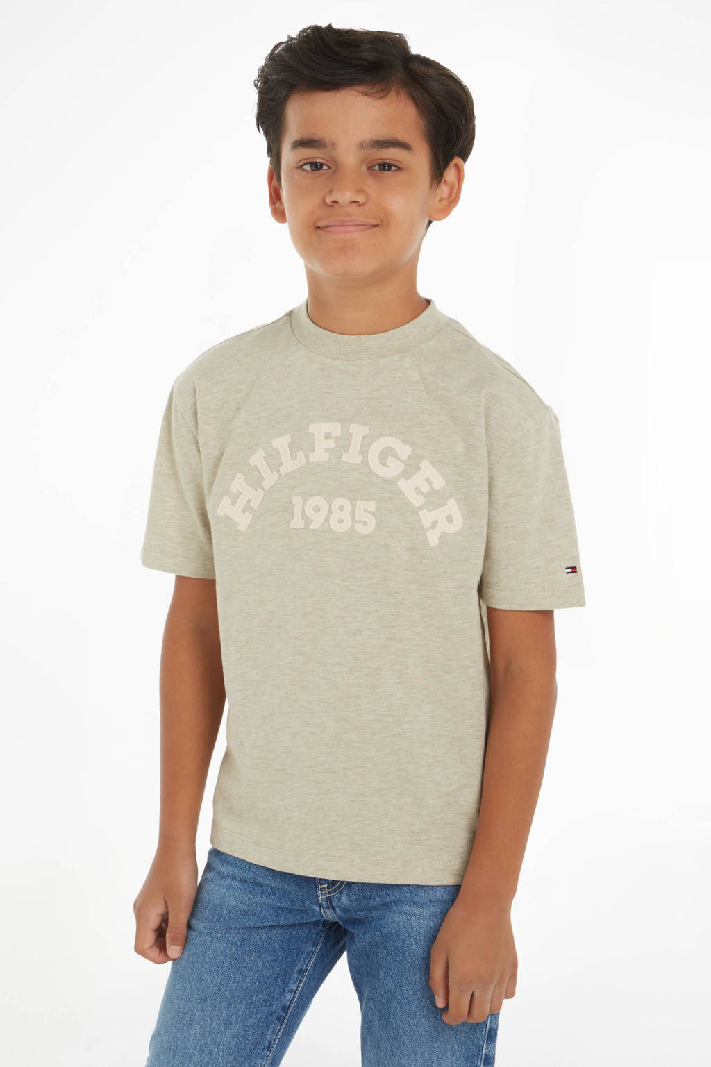 Tommy Hilfiger T-shirt met printopdruk olijfgroen