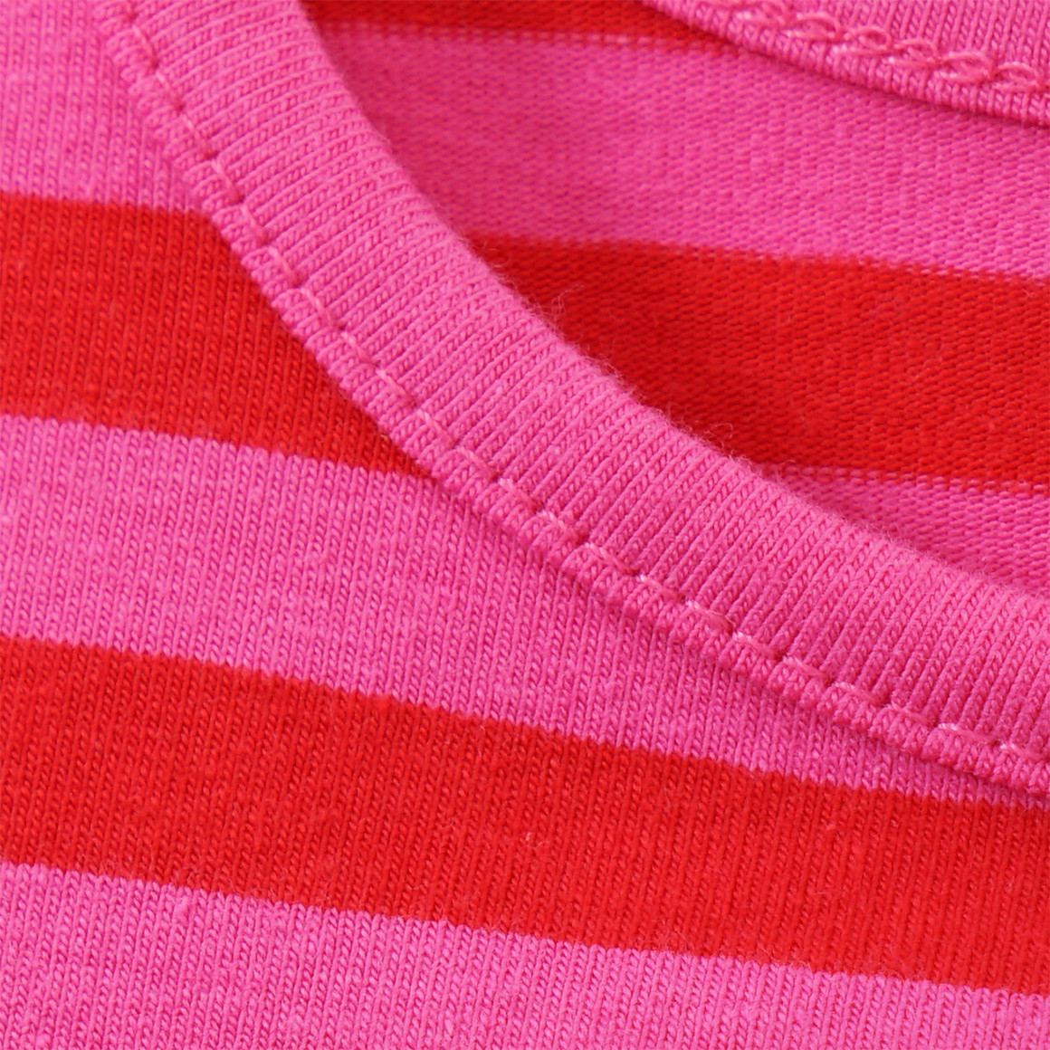 Topomini Baby Kleid mit Muschel-Applikation rot / pink