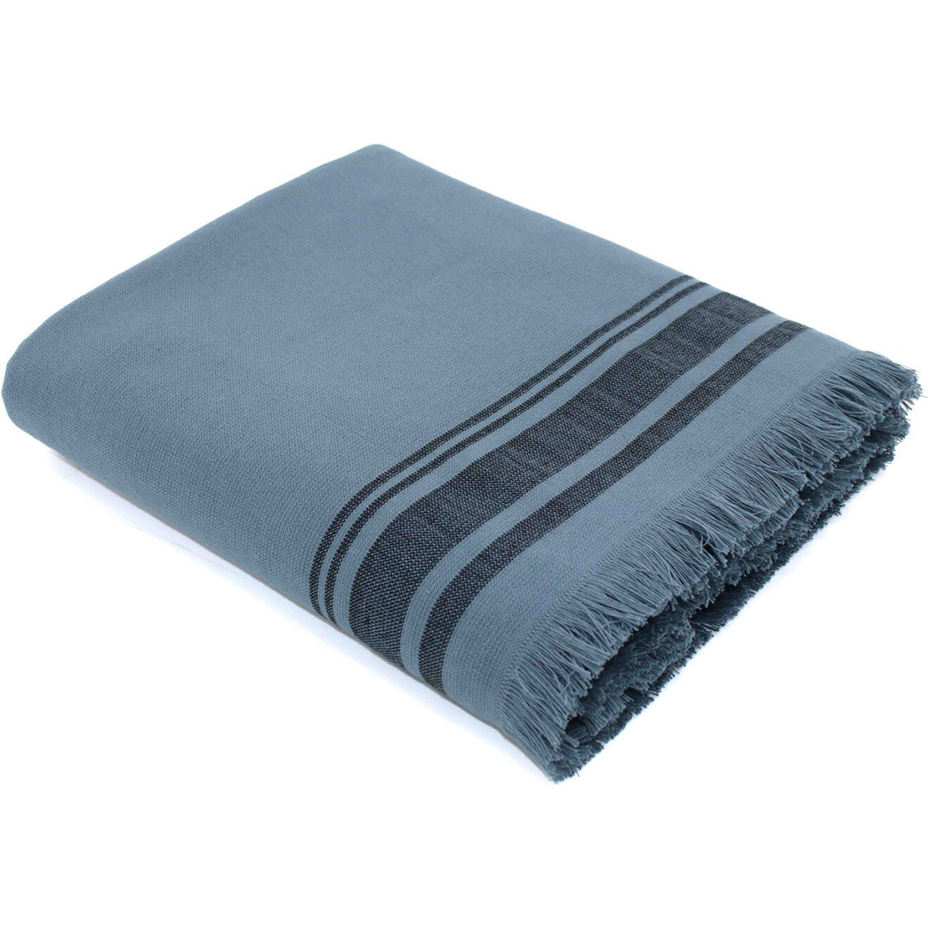 Febronie Fouta éponge Faro bleue - 100x180 cm