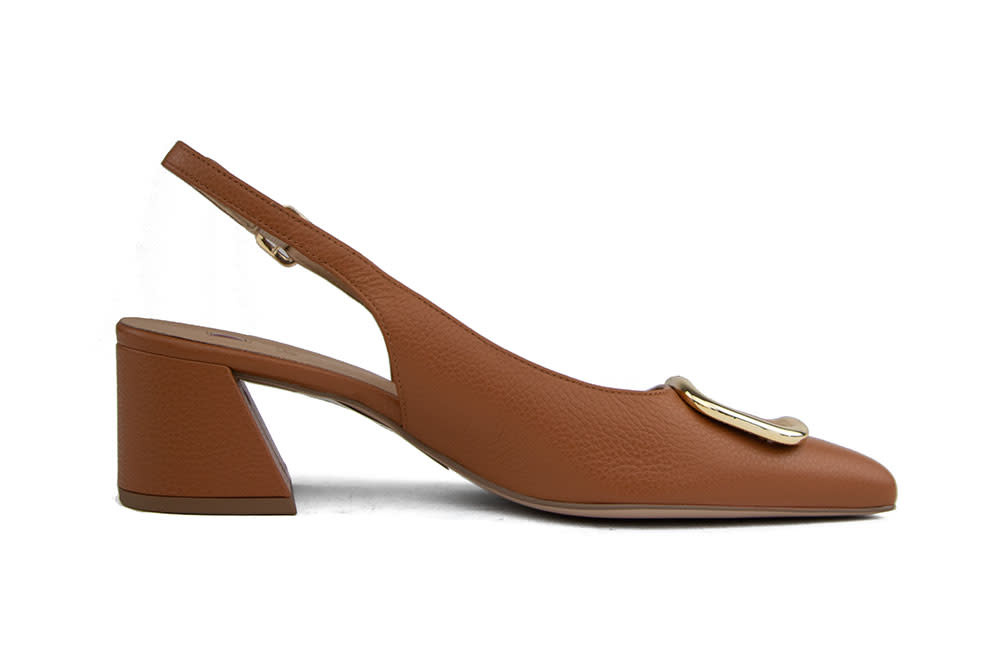Hogl Slingback Pump Cognac Graincalf