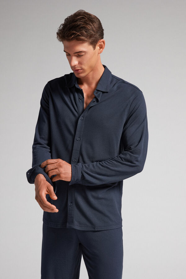 Camisa Piqué de Modal e Seda