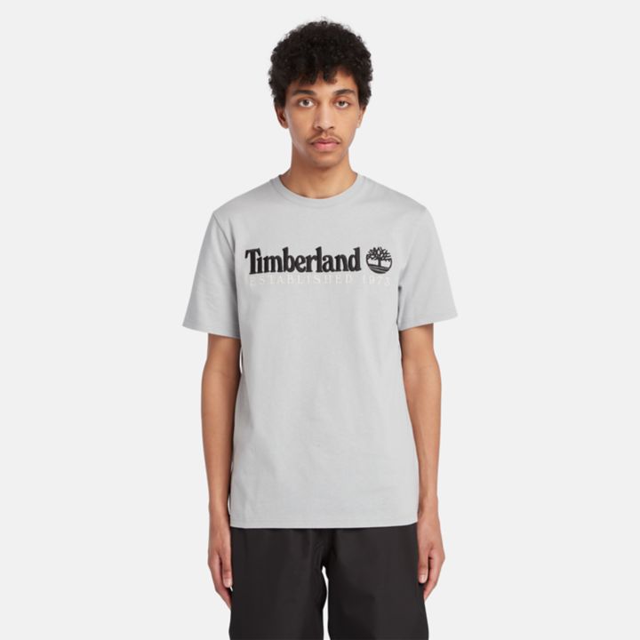 Camiseta masculina cinza da equipe Est. 1973