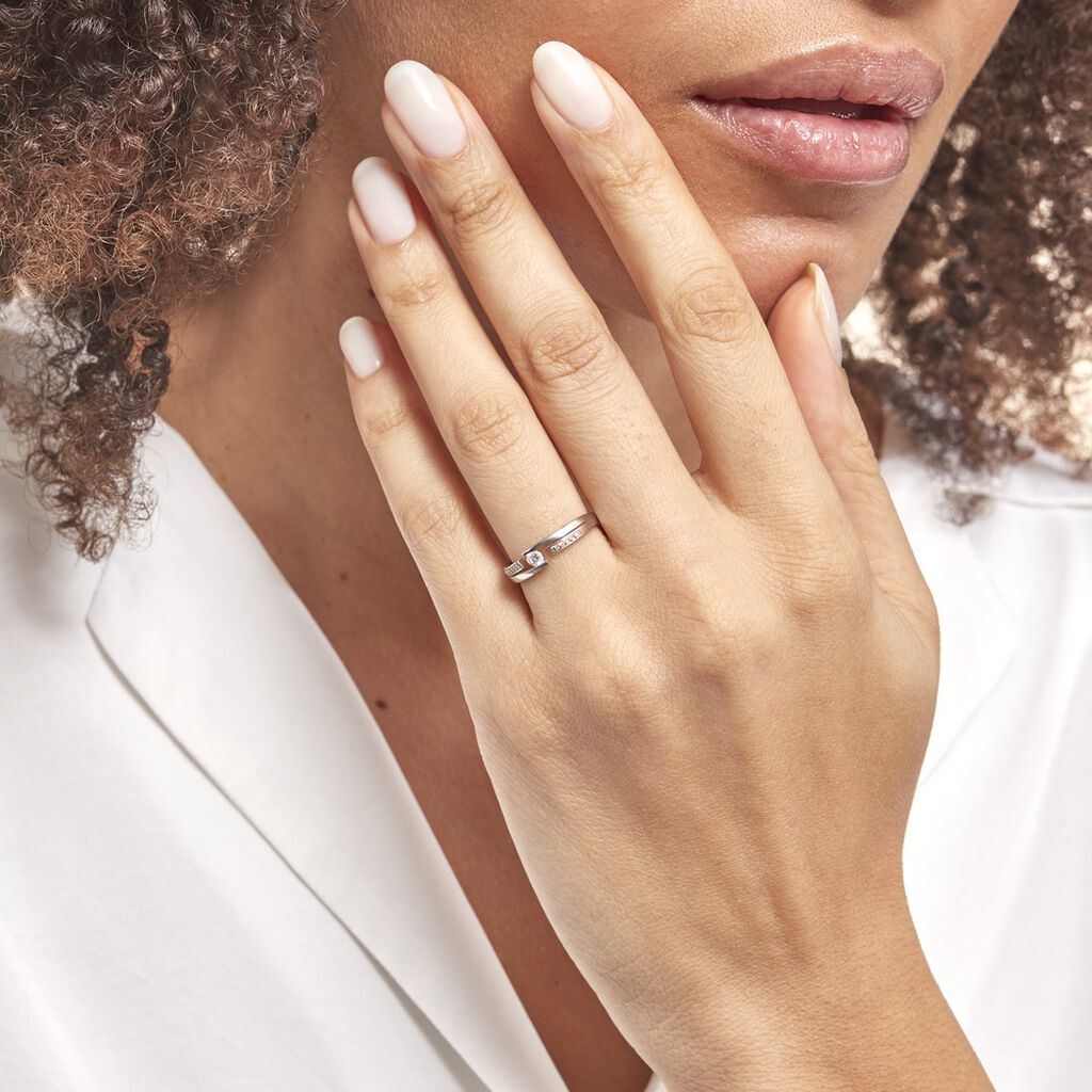 Bague Solitaire Elisa Or Blanc Diamant