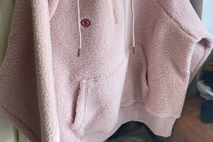 Cafamo - Hoodie met halve rits en imitatiebont