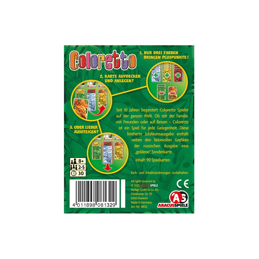 Coloretto Jubiläumsausgabe