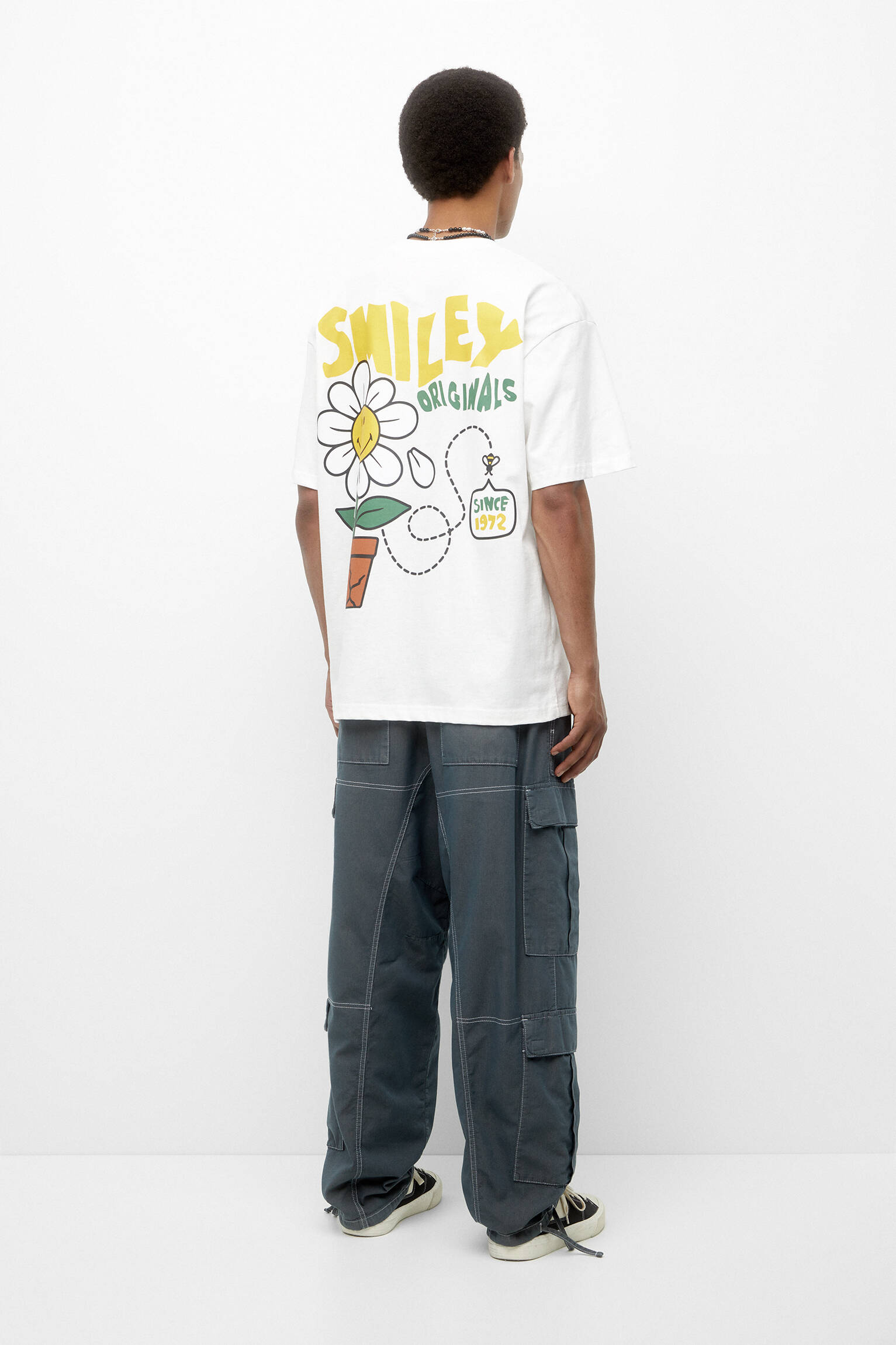 CAMISETA MARGARIDA SMILY - OFF WHITE