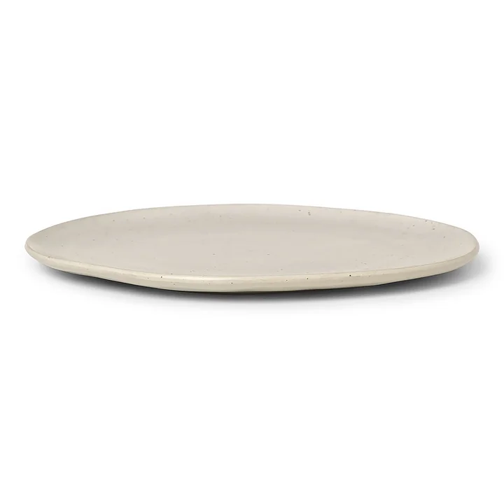 Ferm Living - Flow Speiseteller, Ø 27 cm, off-white