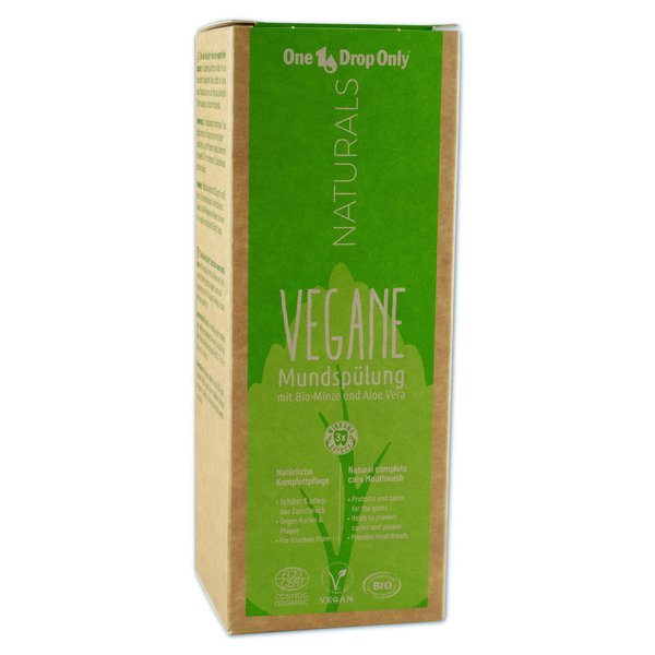 One Drop Only NATURALS vegane Mundspülung ohne Alkohol (500 ml)