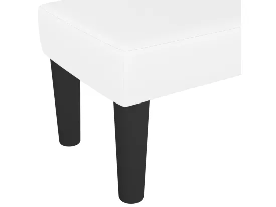 Banc Blanc 100x30x30 cm Similicuir
