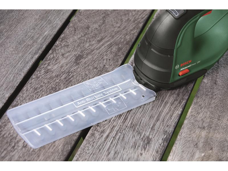 Bosch Akku-Gras-/Strauchschere Advanced Shear 18 Set Handliche Akku-Schere für Gras-, Strauch- und Formschnitt