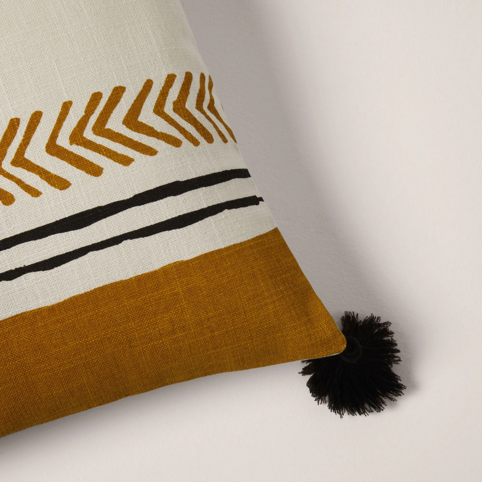 MAHDI - Housse de coussin | Jaune