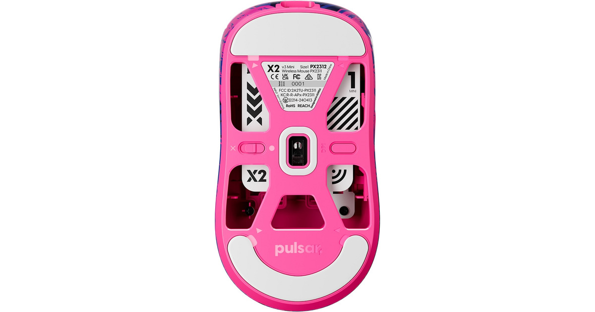 PulsarX2 v3 Mini Wireless Gaming Mouse - PRX Edition  (Lila, 32000 DPI)