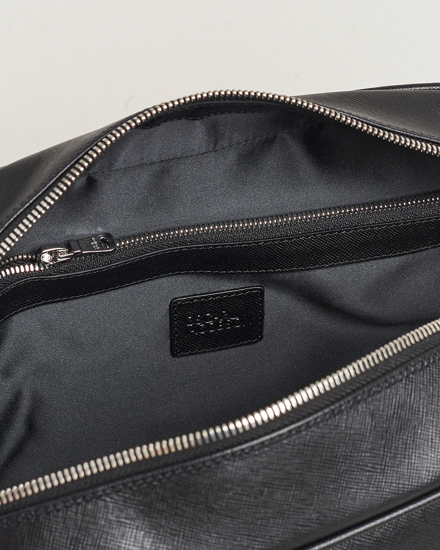 Oscar Jacobson Grooming Leather Case Black