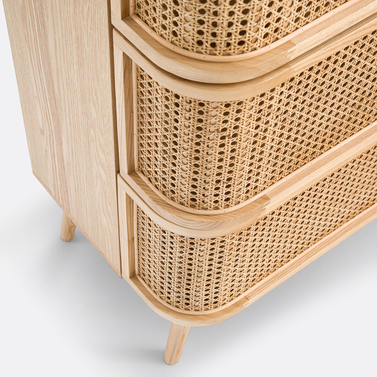 LA REDOUTE INTERIEURS<br>Cômoda com 4 gavetas em rattan, Laora