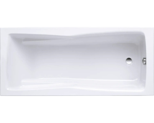 OTTOFOND Lusaka bad, 90 x 190 cm, glanzend wit, glad, 860601