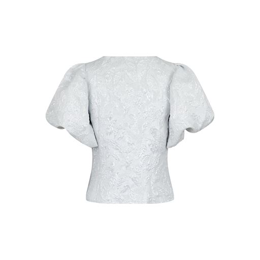 Neo Noir Camia Metallic Bluse, Silver, 40