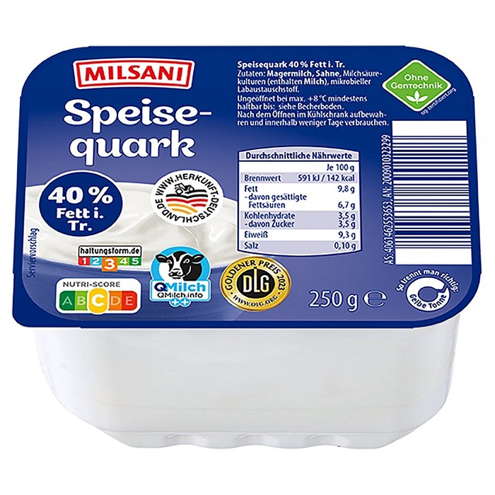 MILSANI Speisequark 250 g, 40 % Fett