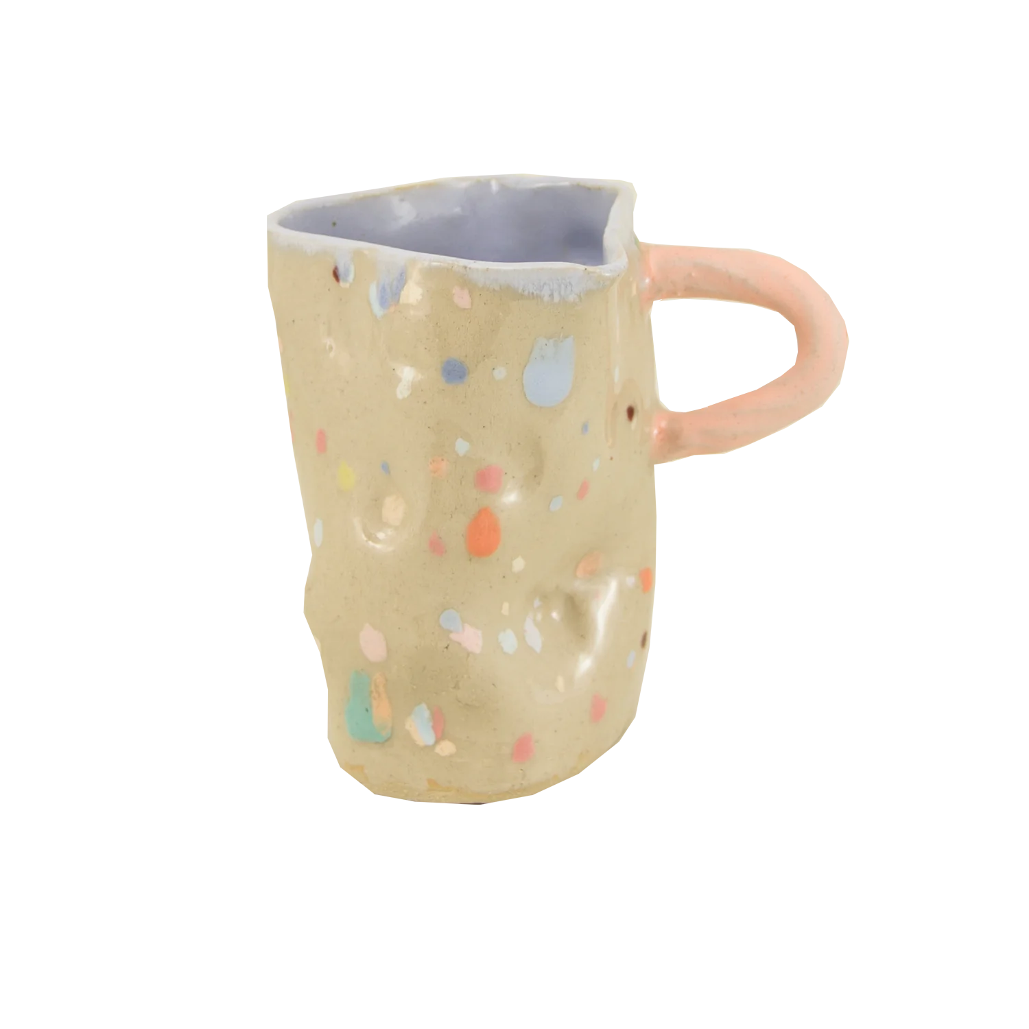 TheClayPlay  Pastel Dot hank vase - H12,5 cm.