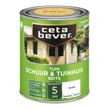 CetaBever Tuinbeits Schuur & Tuinhuis zijdeglans transparant blank 750 ml