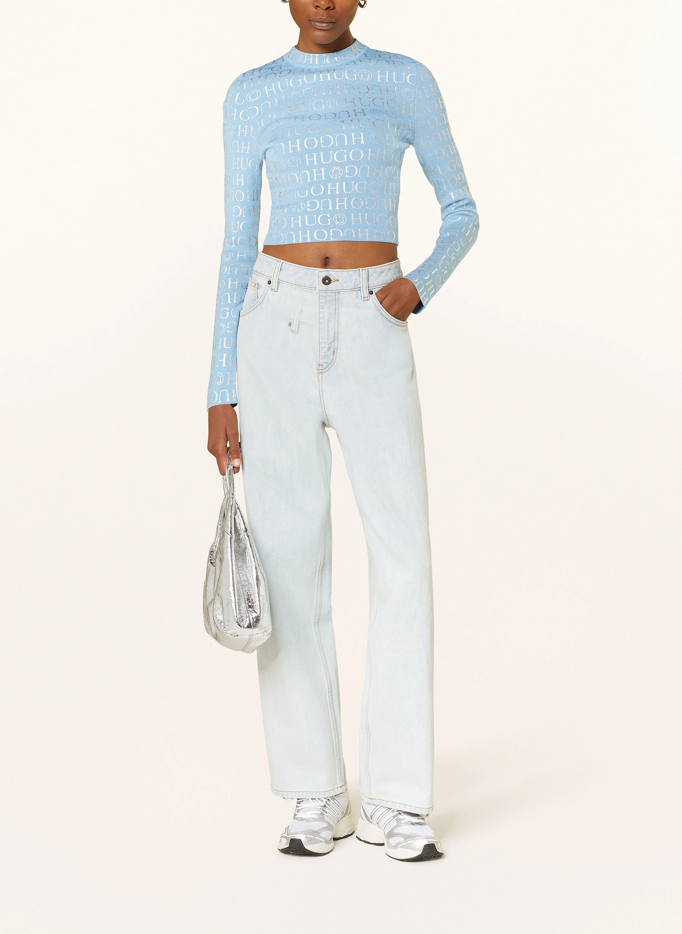HUGO BLUE Cropped-Pullover SOIL