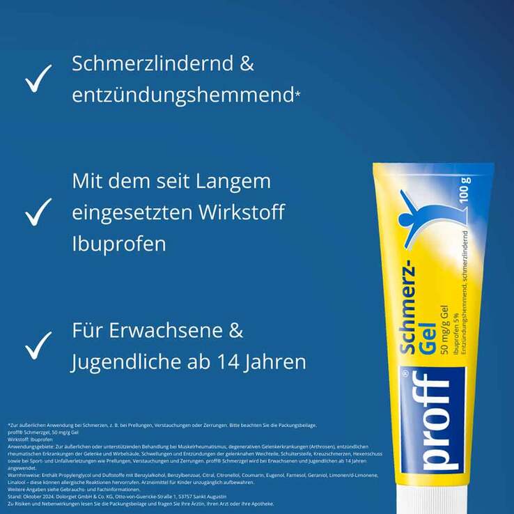 Proff Schmerzgel 50 mg/g, 100 g
