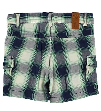 Small Rags Shorts - Navy/ Grøn/Hvid