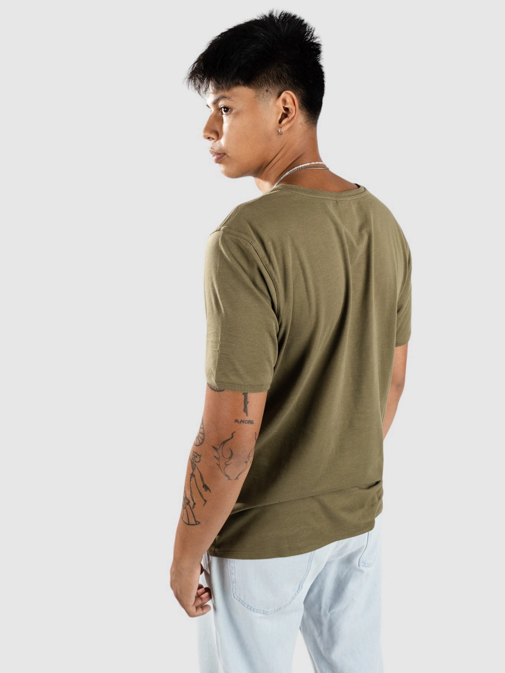 Kazane Landscape T-Shirt burnt olive