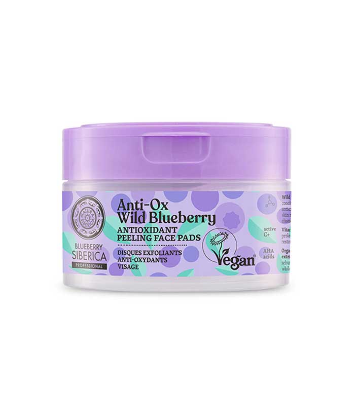 Natura Siberica - *Blueberry Siberica* - Discos faciais esfoliantes antioxidantes