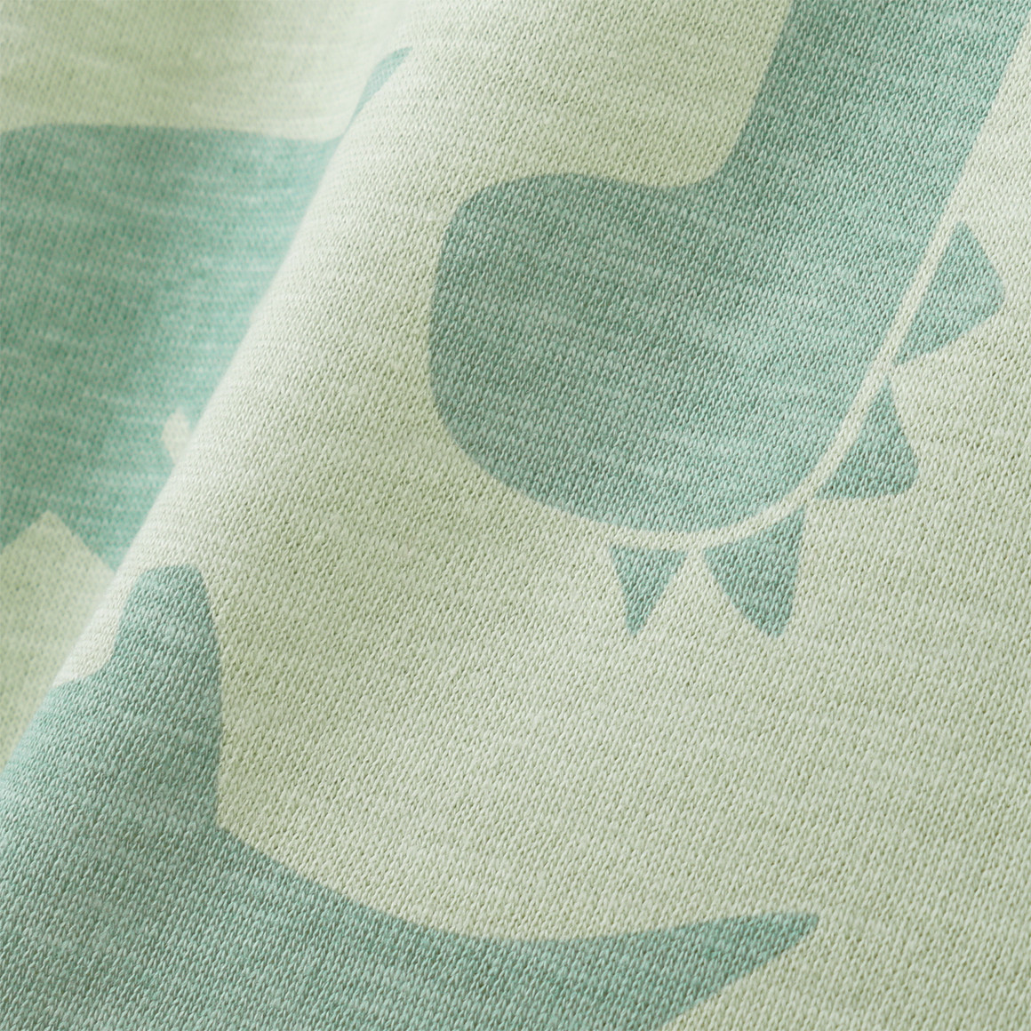 Topomini Baby Sweatshirt mit Dino-Muster hellgrün
