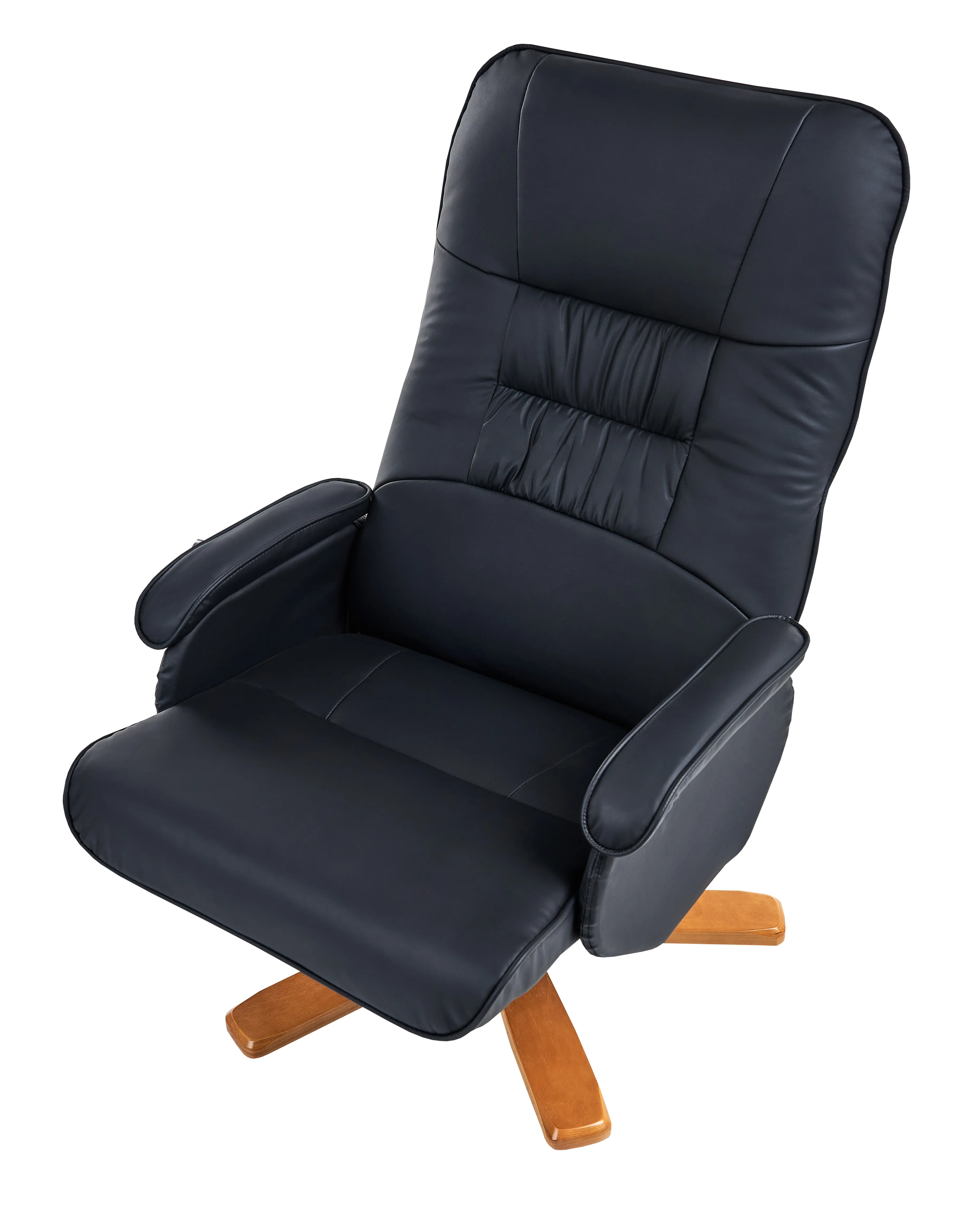Massagestoel RELAXPRO met voetenbank Kunstleer Zwart