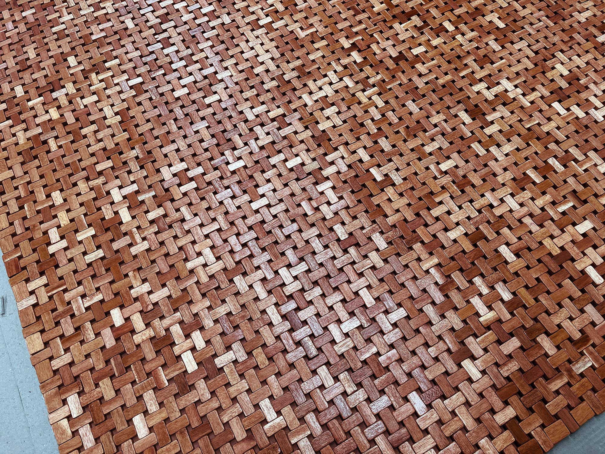 Holzteppich 'Raja', Akazienholz natur, B 200 cm, L 140 cm von fischer's lagerhaus