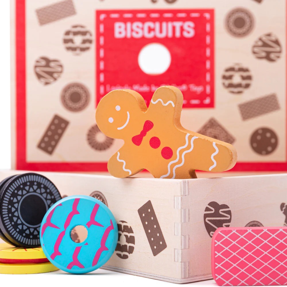 Boîte à biscuits en bois