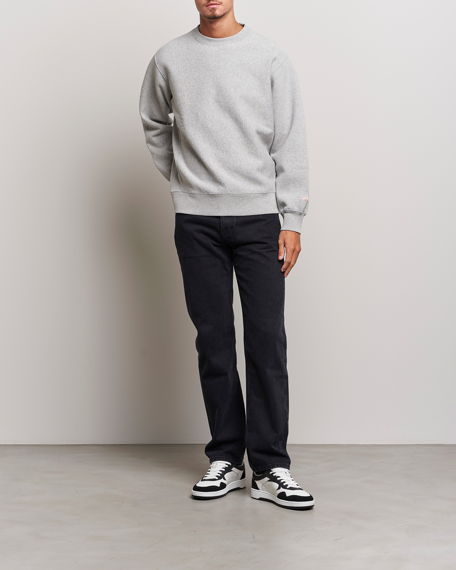 Nudie Jeans Hasse Crew Neck Sweatshirt Grey Melange