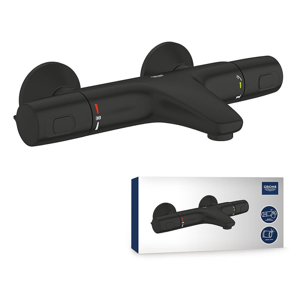 BADEKARBATTERI GROHE PRECISION SVART
