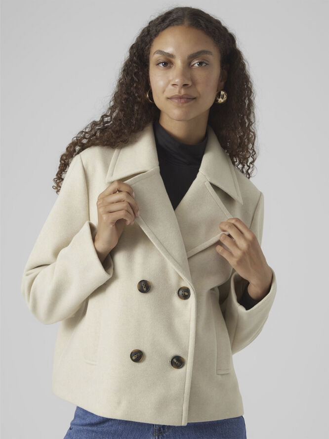 Vero Moda VMVINCEMIA SHORT JACKET NOOS Oatmeal/melange