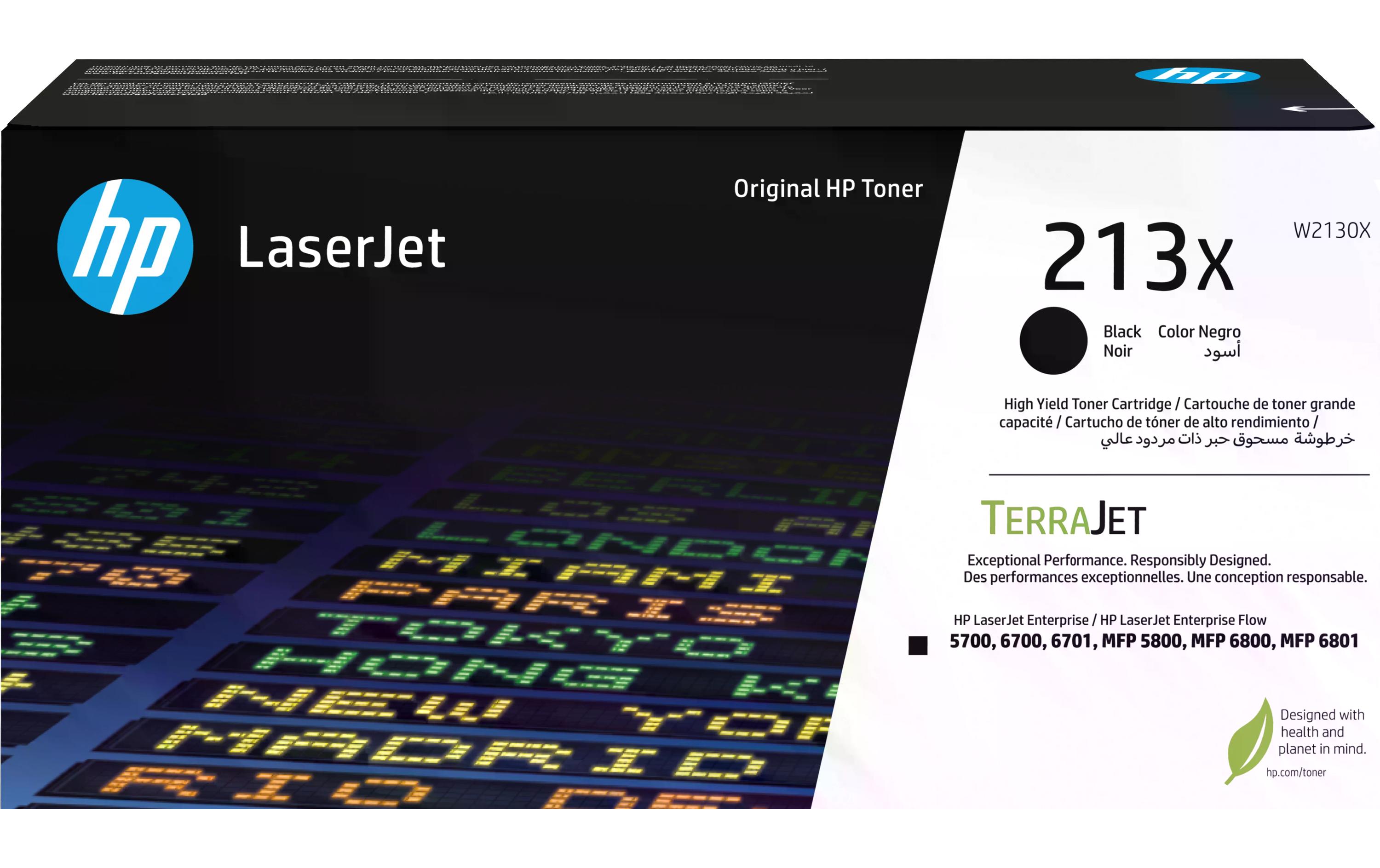 Toner 213X (W2130X) Black<br>Druckerpatrone, Schwarz
