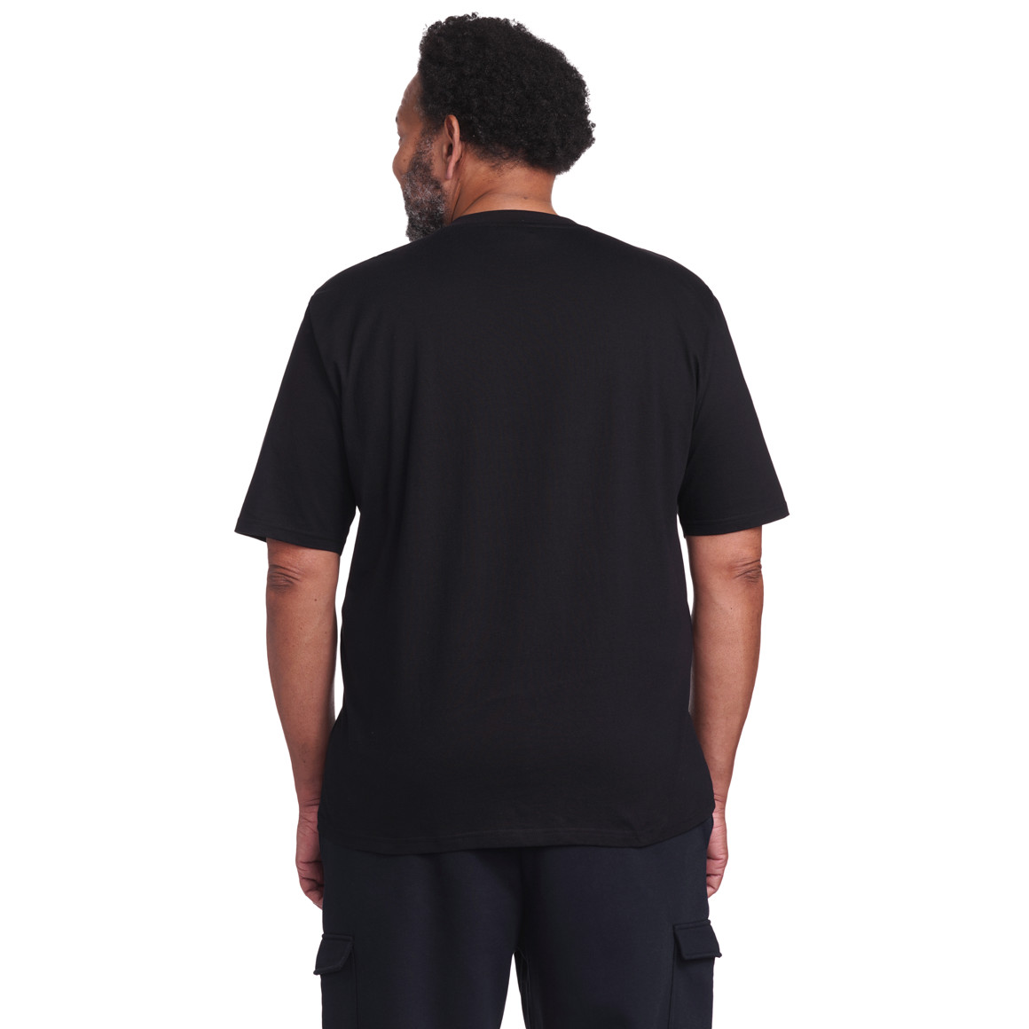 VanVaan Herren-T-Shirt mit großem Print schwarz