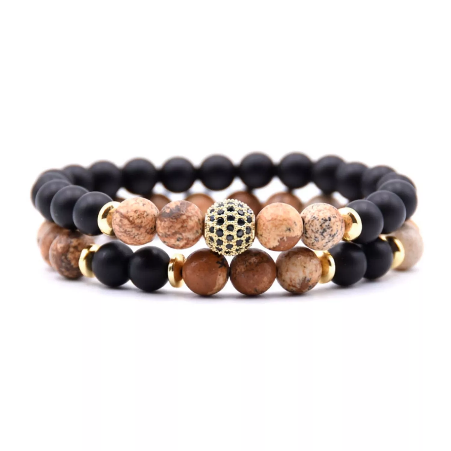 Auxere Double Row Armbånd Sten KXD0217