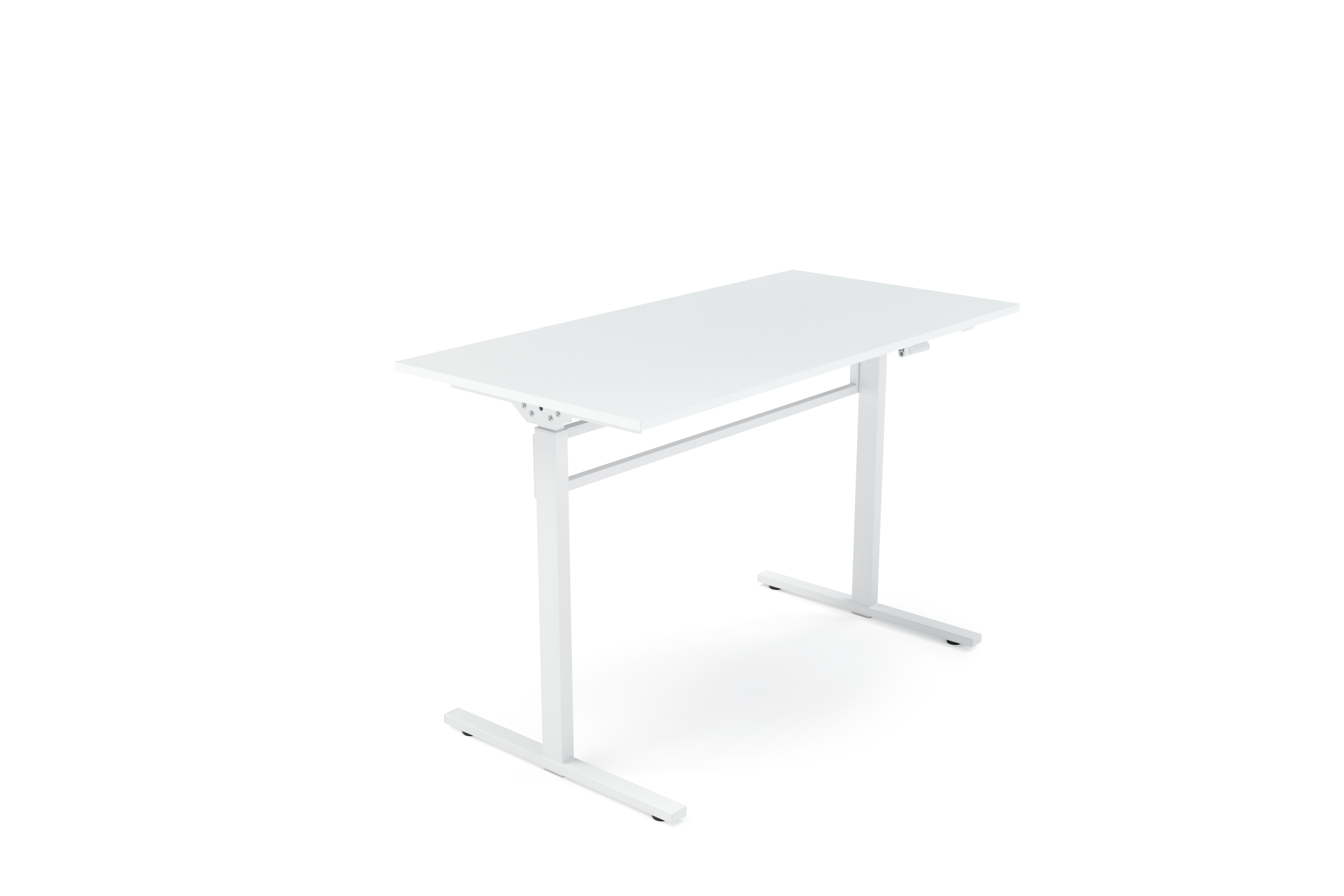Stehpult manuell höhenverstellbar weiss 120 x 60 cm