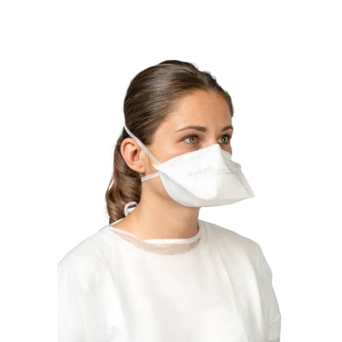 Masque de protection Op-Air Pro OXYGEN FFP3 Kolmi blanc taille M sachet individuel