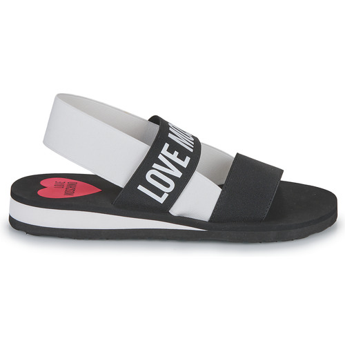 Love Moschino - ELASTIC BICOLOR Negro / Blanco