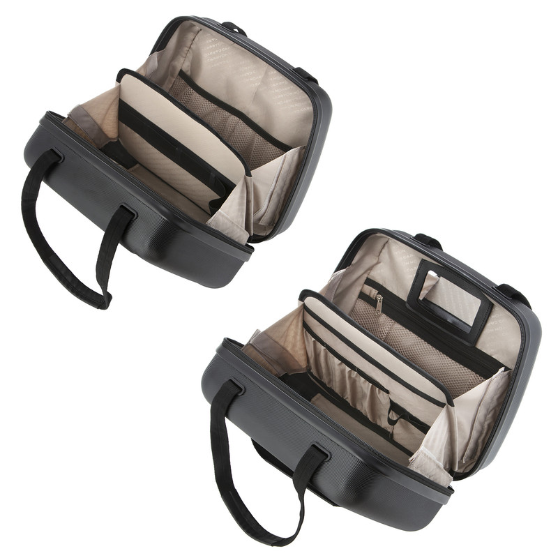 CarryOn Skyhopper handbagage koffer en Beautycase - Black