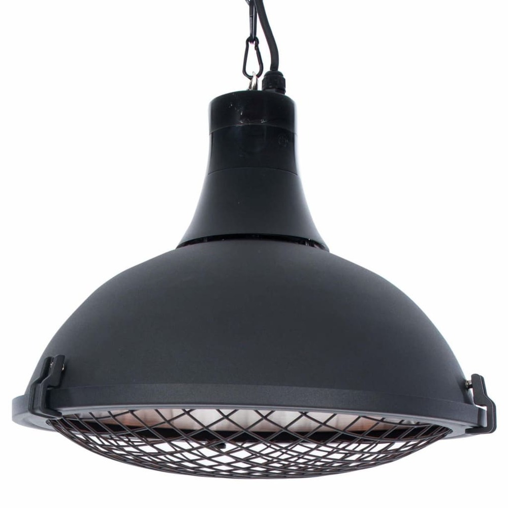 Chauffage suspendu indus ii 2100 w halogène noir