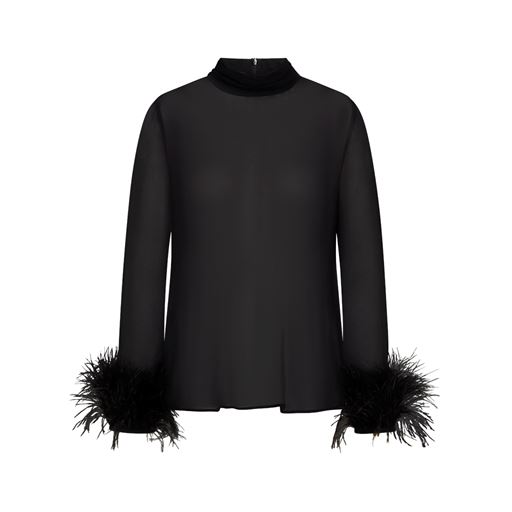 PBO Tricky Bluse, Black, 40