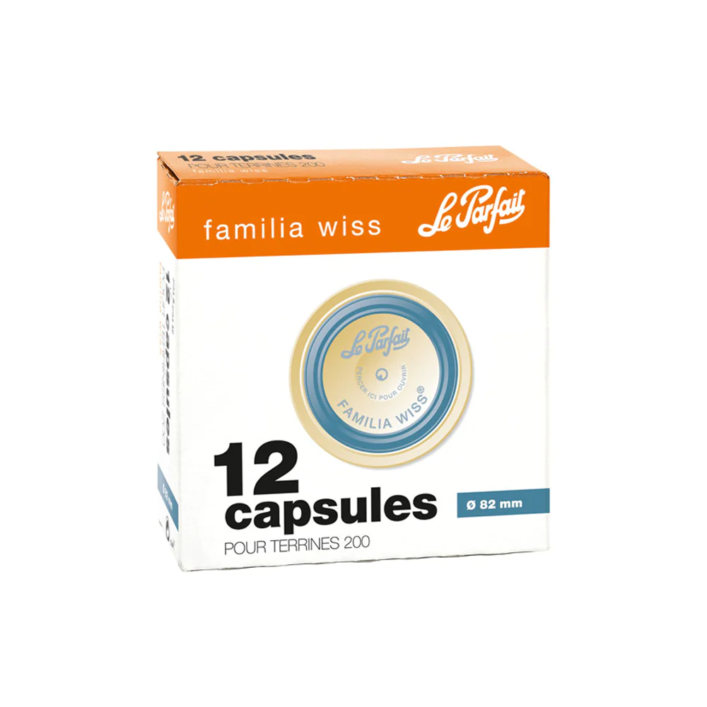 Boîte de 12 capsules Familia Wiss 8,2 cm Le Parfait