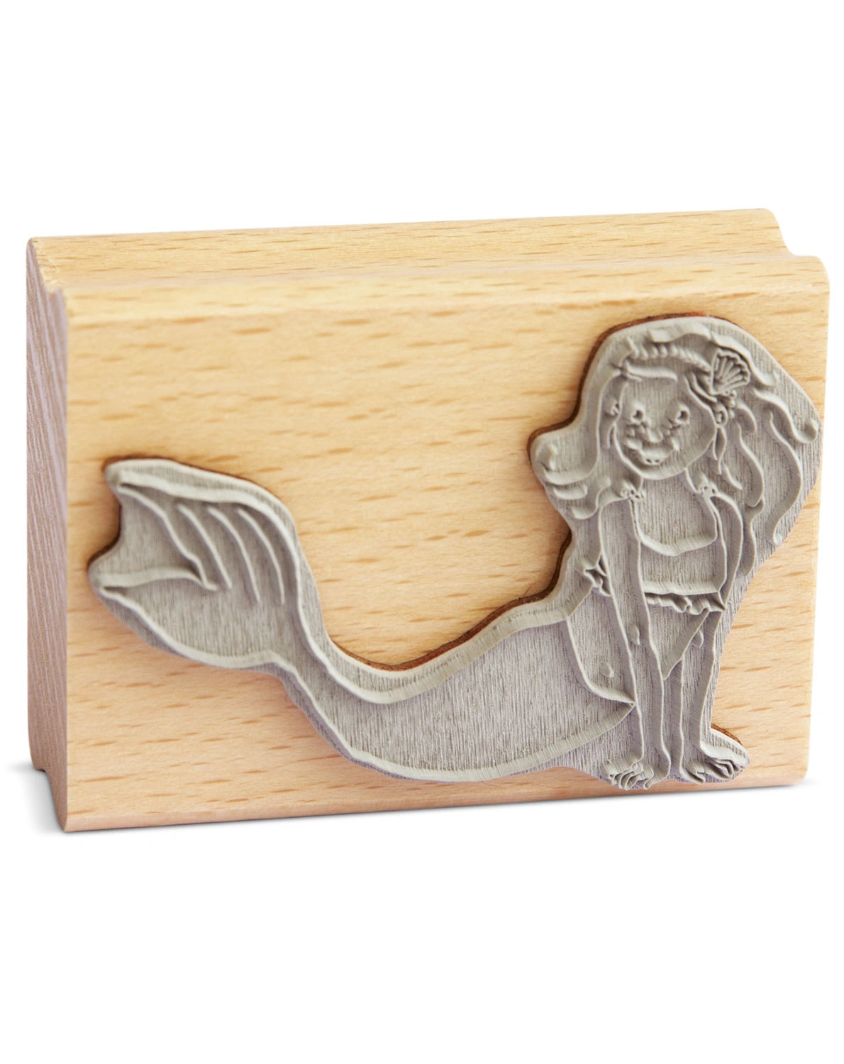 Stempel MEERJUNGFRAU aus Holz
